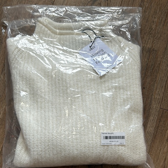 NWT ABLE Harriett Slouchy Sweater - Small - Almond - Picture 6 of 9